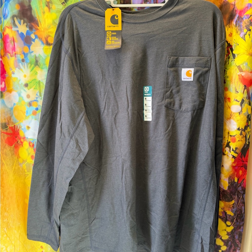 Carhartt Charcoal Long Sleeve Tee